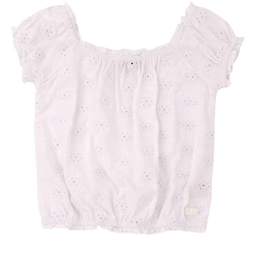 7 For All Mankind girls’ eyelet top